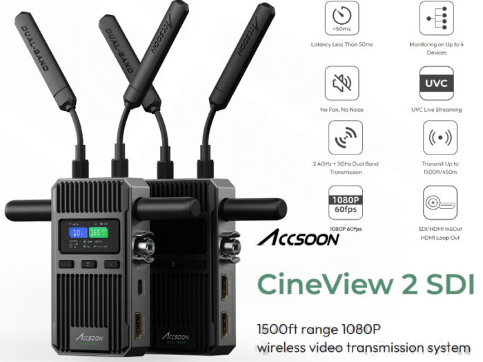 Accsoon CineView 2 SDI/HDMI Wireless Video Transmitter/Receiver Kit